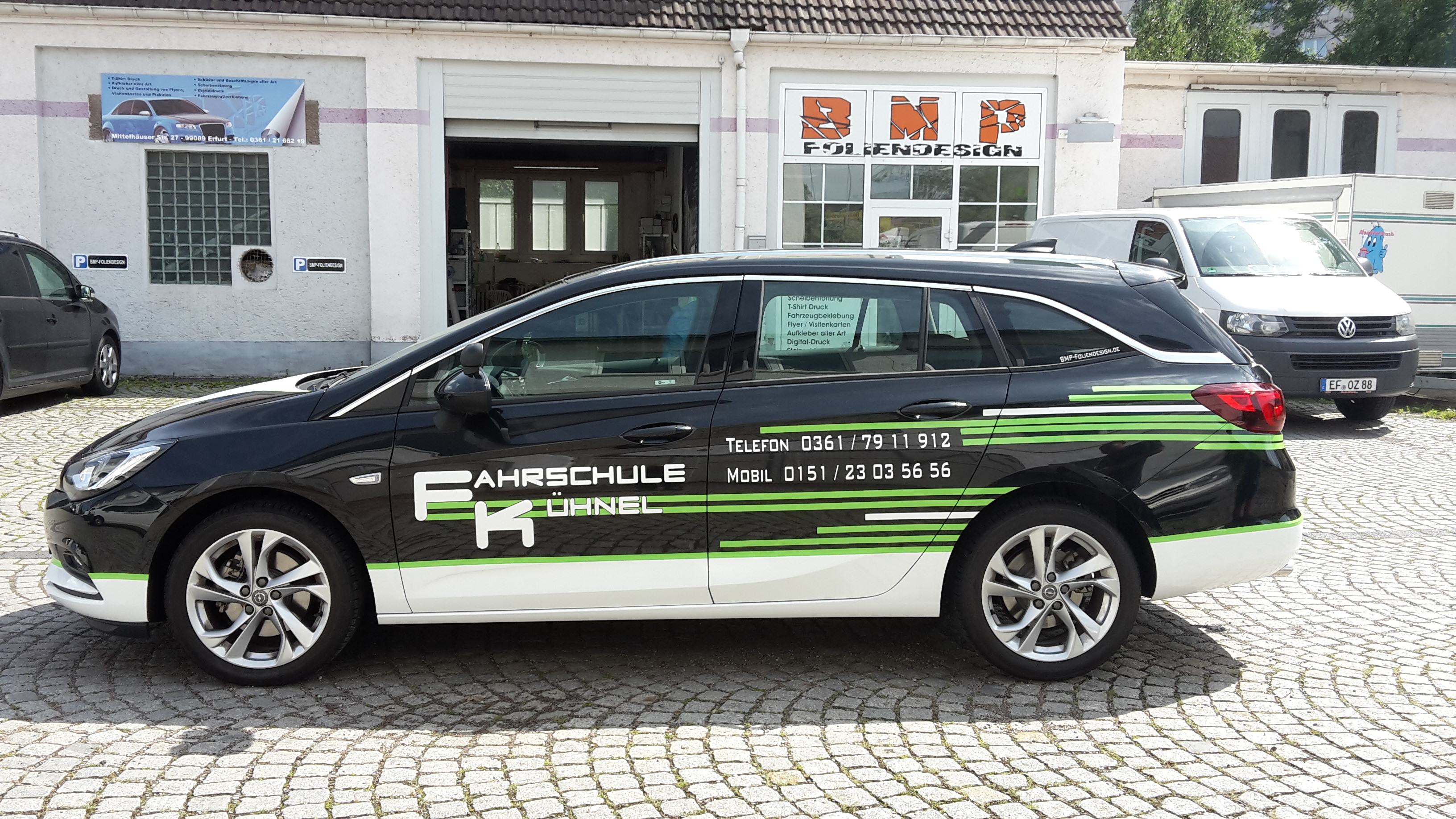 Fahrzeugbeschriftung Fahrschule Kühnel